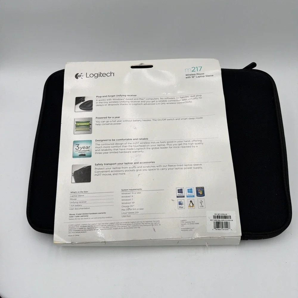 Logitech Wireless Mouse M217‎ Black 16